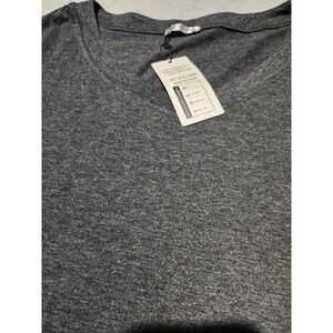 IN'VOLAND Womens Plus Size 22W V-Neck Short Sleeve Heather Grey T-Shirt NWT